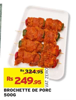 BROCHETTE DE PORC 500G