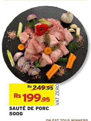 SAUTE DE PORC 500G