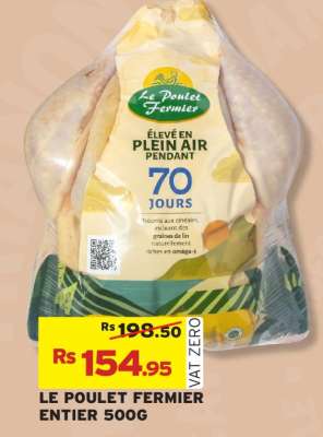 LE POULET FERMIER ENTIER 500G