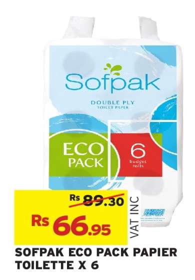 SOFPAK ECO PACK PAPIER TOILETTE X 6