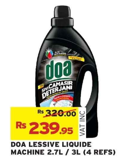 DOA LESSIVE LIQUIDE MACHINE 2.7L / 3L (4 REFS)