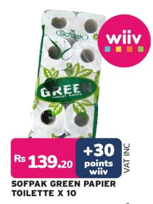 SOFPAK GREEN PAPIER TOILETTE X 10