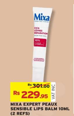 MIXA EXPERT PEAUX SENSIBLE LIPS BALM 10ML (2 REFS)