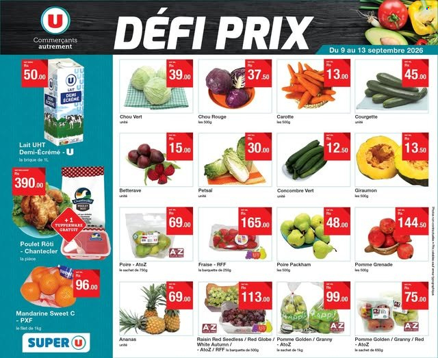 Catalogue Super U - 09/09/2026 - 13/09/2026. Page 1