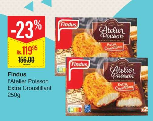 Findus l’Atelier Poisson Extra Croustillant 250g