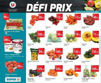 Catalogue Super U - 16/09/2026 - 20/09/2026.