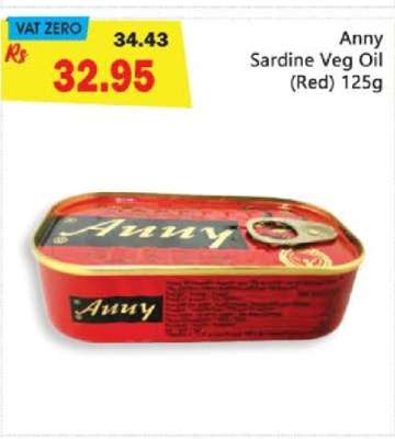 Anny Sardine Veg Oil (Red) 125g