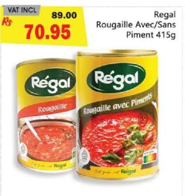 Regal Rougaille Avec/Sans Piment 415g