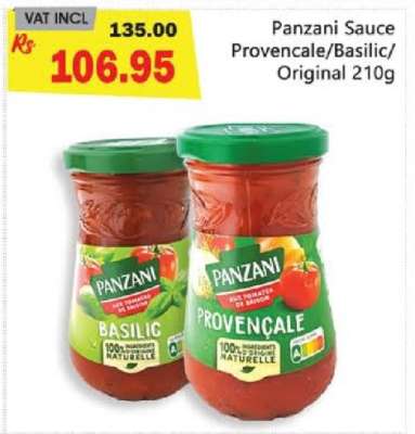 Panzani Sauce Provencale/Basilic/Original 210g
