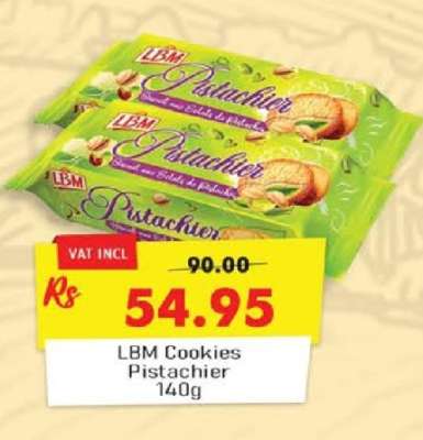 LBM Cookies Pistachier 140g