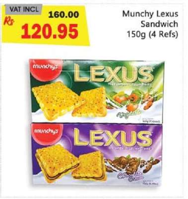 Munchy Lexus Sandwich 150g (4 Refs)