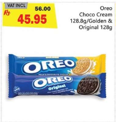 Oreo Choco cream 128.8g/Golden&Original 128g