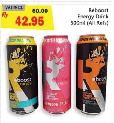 Reboost Energy Drink 500ml (All Refs)