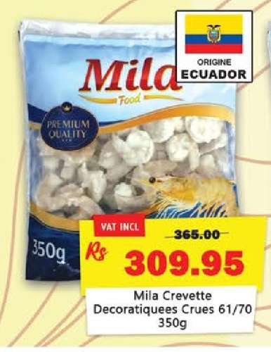 Mila Crevette Decoratiquees Crues 61/70 350g