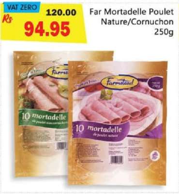 Far Mortadelle Poulet Nature/Cornuchon 250g