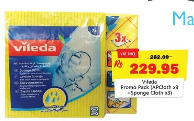 Vileda Promo Pack (APCloth x3 + Sponge Cloth x3)