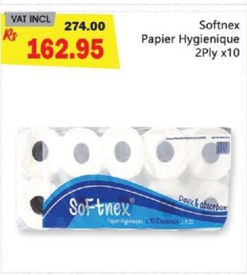 Softnex Papier Hygienique 2ply x10