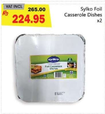 Sylko Foil Casserole Dishes x2