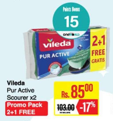 Vileda Pur Active Scourer x2