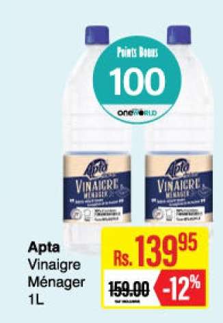 Apta Vinaigre Ménager 1L