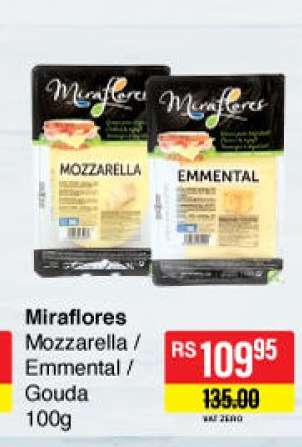 Miraflores Mozzarella / Emmental / Gouda