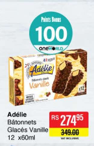 Adélie Bâtonnets Glacés Vanille