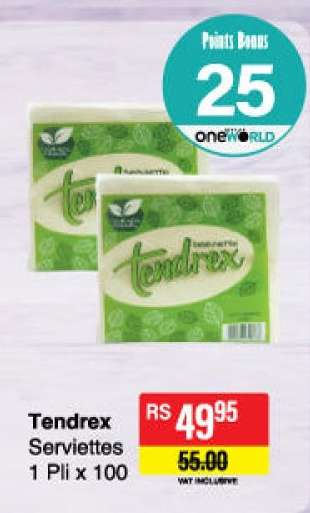 Tendrex Serviettes