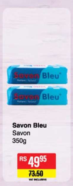 Savon bleu