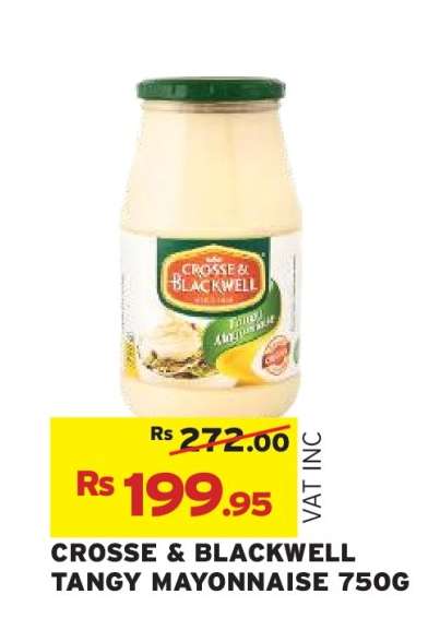 CROSSE & BLACKWELL TANGY MAYONNAISE 750G