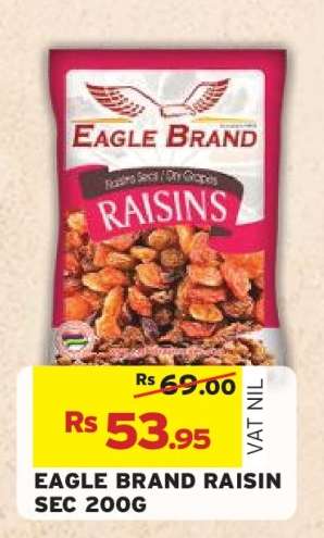 Eagle Brand Raisin Sec 200g