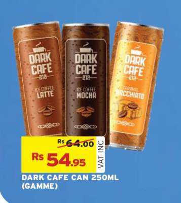 DARK CAFE CAN 250ML (GAMME)