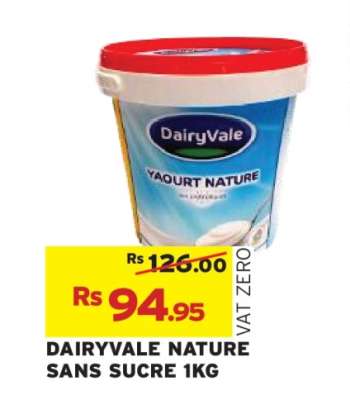 DAIRYVALE NATURE SANS SUCRE 1KG