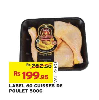 LABEL 60 CUISSES DE POULET 500G