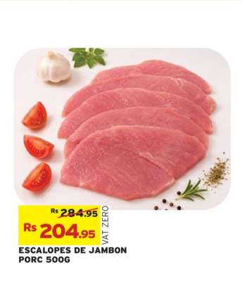 ESCALOPES DE JAMBON PORC 500G