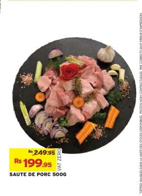 SAUTE DE PORC 500G