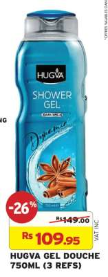 HUGVA GEL DOUCHE 750ML (3 REFS)