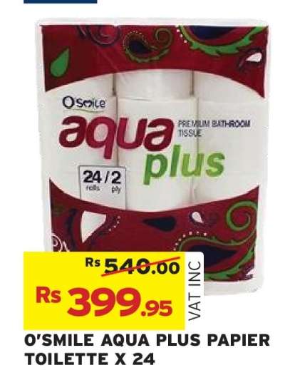 O'SMILE AQUA PLUS PAPIER TOILETTE X 24