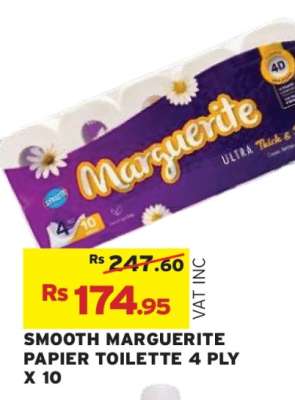 SMOOTH MARGUERITE PAPIER TOILETTE 4 PLY X 10