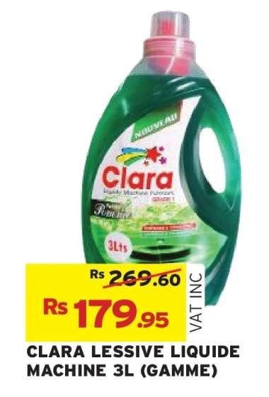CLARA LESSIVE LIQUIDE MACHINE 3L (GAMME)