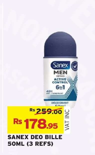 SANEX DEO BILLE 50ML (3 REFS)