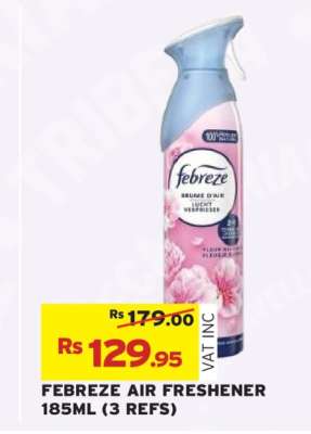FEBREZE AIR FRESHENER 185ML (3 REFS)