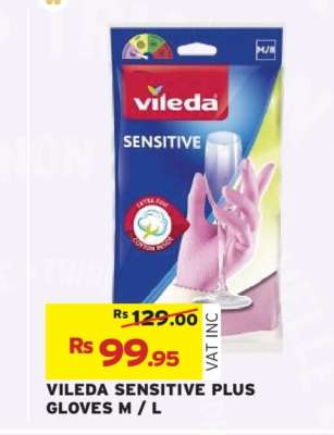 VILEDA SENSITIVE PLUS GLOVES M / L
