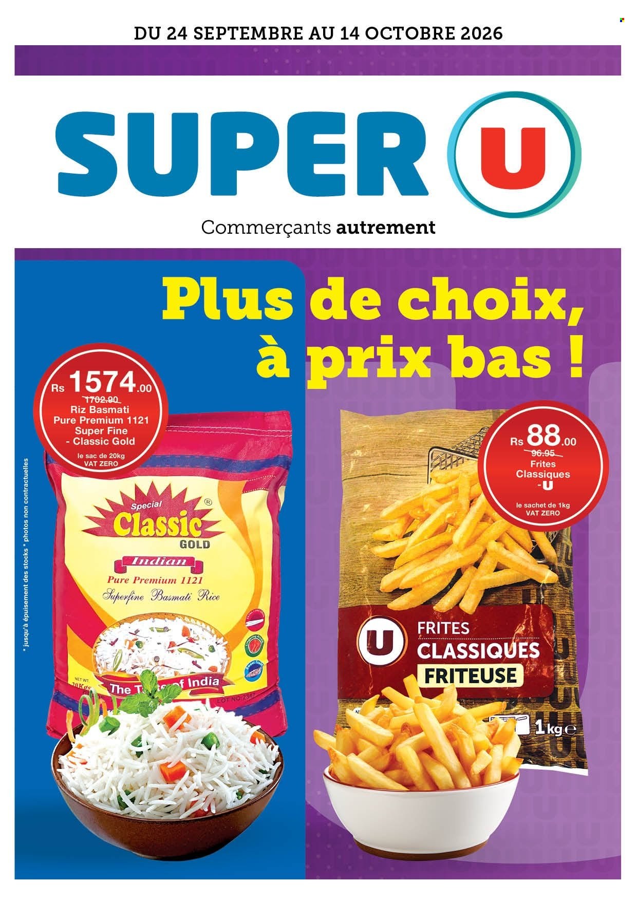 Catalogue Super U - 24/09/2026 - 14/10/2026. Page 1