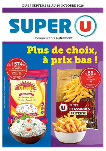 Catalogue Super U - 24/09/2026 - 14/10/2026.