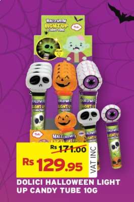 DOLICI HALLOWEEN LIGHT UP CANDY TUBE 10G