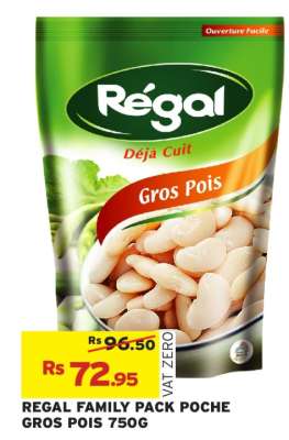REGAL FAMILY PACK POCHE GROS POIS 750G