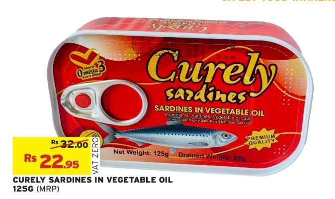 Curely Sardines in Vegetable Oil