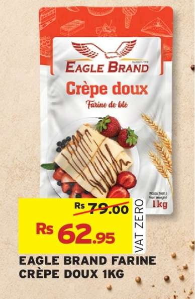 EAGLE BRAND FARINE CREPE DOUX 1KG
