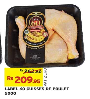 LABEL 60 CUISSES DE POULET 500G