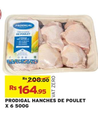 PRODIGAL HANCHES DE POULET X 6 500G